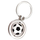 Rotating Football Soccer Keychain Keyring Key Chain Ring Key Fob Ball Gift