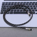 3.5mm Digital Optical Audio Cable Mini Toslink to Toslink Optic Cable(2m)