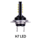 2X H7Super Bright White LED Bulbs 6500K 60W Lamp For Fog Light DRL Headlight