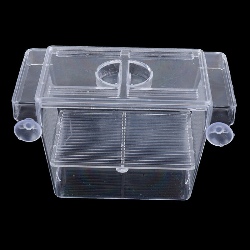 Aquarium Fish Tank Guppy Double Breeding Breeder Rearing Trap Box HatcheryJCA Gw