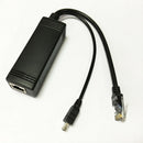 1x Power Over Ethernet 48V To 5V 2A Active POE Splitter Micro USB Adapter Cable