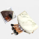 Marble Cosmetic Bag Makeup Brush Powder Makeup Tool Storage Pouch (Bag) A