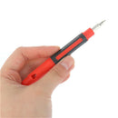4 in 1 Pen-Shaped Multi-function Alloy Screwdriver with two double-ended bitsFT
