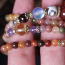5mm Crystal Seed Bead Bracelet Handmade Colorful Cuff Bangle Fashion Jewelry
