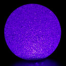 White Plastic Crystal Ball Design Change Colorful Light LED Lamp 4.7" Dia