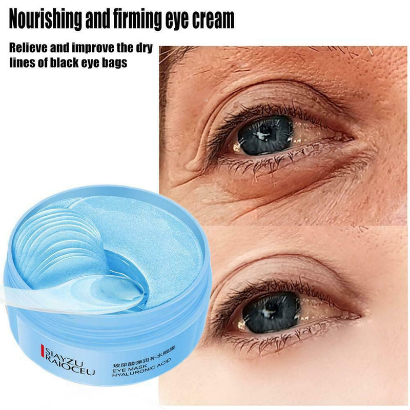 60x Whitening Firming Eye Patch Hyaluronic Acid Moisturizing EyeMask Dark Circle