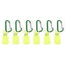 6pcs Shrimp Fishing Lure Cover Squid Jig Hook Protector D Keychain