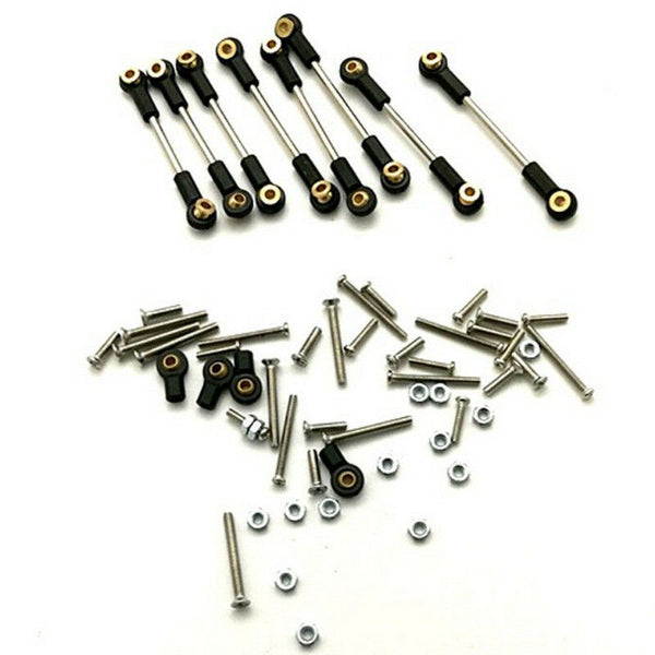 For WPL B14 B16 B24 1/16 Military Truck RC Car DIY Upgrade Steering Pull Rod Kit