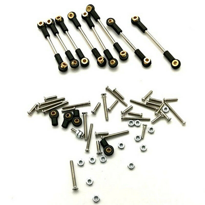For WPL B14 B16 B24 1/16 Military Truck RC Car DIY Upgrade Steering Pull Rod Kit
