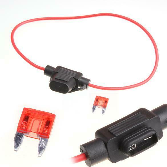 Waterproof Power Socket Mini Blade Type In Line Fuse Holders With 10A Fuse