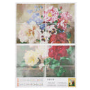 Colorful Flowers Cotton 14CT Stamped Cross Stitch Needlework Embroidery (A) A