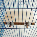 Pet Bird Parrot-Chew Toys Wood Hanging Swing-Cages Parakeet Stand Platform D1J4