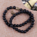 2pcs Men Lava Rock Stone Buddha Beaded Bracelet Lucky Yoga Energy Wrist Mala 8mm