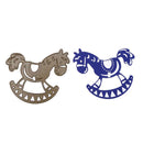 Wood Horse Cutting Die DIY Metal Stencil Scrapbook Craft Embossing Decor