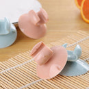 Blue Durable Straw Sucker Rice Spoon Stool Kitchen Plastic Storage Rack Kit C2D1