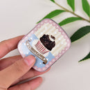 Portable Rectangle Tea Candy Storage Tin Lipstick Organizer Makeup Container OHK