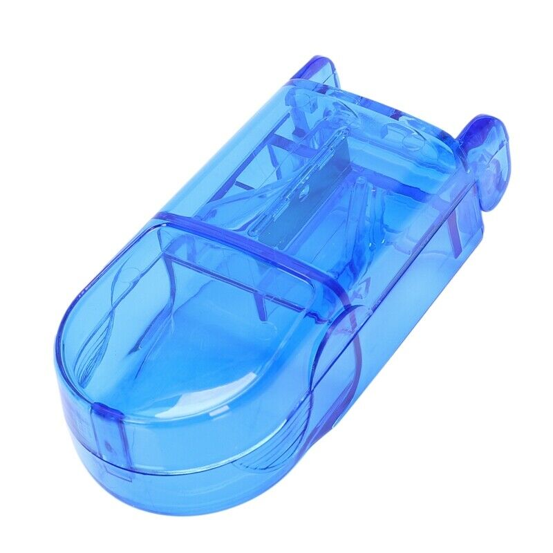 2 pcs Mini Useful Portable Storage Box Medicine Pill Holder Tablet Cutter S K9N4