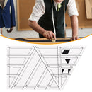 Cloth DIY Quilting Patchwork Ruler Office School Diamond Shape Sewing Templates