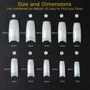 500pcs/Bag Natural Color French Nail Art Tips Manicure Artificial False Tip