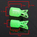 10pcs Squid Jig Hook Protector Shrimp Fishing Jigs Lure Covers Safety Caps Green