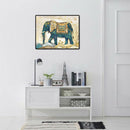 5D DIY Full Round Drill Diamond Painting Ethnic Elephant Animal Picture Kit A