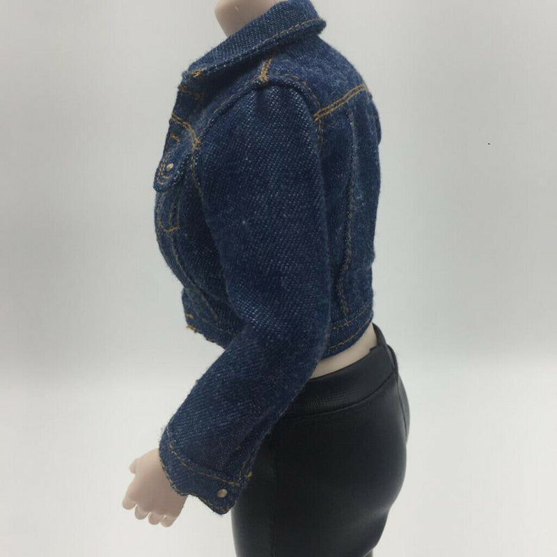 1/6 Female Clothings Jean Jacket Coat for 12 INCH Action Figures
