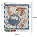 5D DIY Full Drill Diamond Painting Crab Fish Cross Stitch Embroidery Mosaic