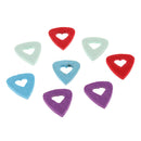 8pcs Hollow Heart Felt Picks Plectrum for Acoustic Electric Guitar 3mm Thick