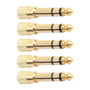 5x 6.3mm 1/4 Male Plug To 3.5mm 1/8 Female Jack Stereo Audio Headphone Adapter