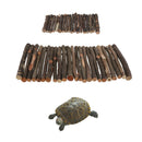 Wooden Reptile Cave, Bendable Platform Hiding Habitat Aquarium Terrarium