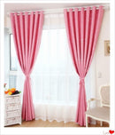 Decorative Star Room Eyelet Curtain Shade Blockout Panel 100x250cm Pink