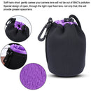 Neoprene Camera Lens Pouch Drawstring Waterproof Shockproof Soft Bag (M)