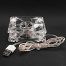 4 Colors Lamps 8cm USB Colorful Light Transparent Cooling Fan 5V CPU Coolin