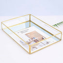 Special Glass Jewelry Display Tray, Makeup Storage Box, 25x18x4.5cm