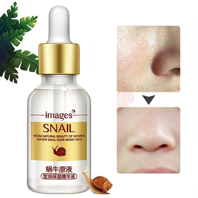 15ml Moisturizing Serum Snail Extract Nourish Face Skin Repair Hydrating Liquid