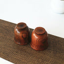 Eco friendly 80ml Wooden Cup Primitive Handmade Tea Coffee Wine Cup Chinese