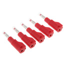 5Pieces 4mm Banana Plug For Test Probes Instrument Meter Connector Red