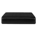 2-PACK Anti-slip Black PU Sofa Seat Cushion Slipcovers Replacement 1 Seater