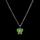 Lady Sensitive Thermo Mood Color Change Butterfly Pendant Necklace Bridal Charm