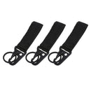 3x  Carabiner Nylon Strap Buckle Hook Belt