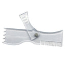 2pcs Adjustable Beard Shaping Tool Template Guide Facial Hair Trimmer Ruler