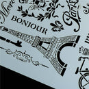 tower bicycle layering stencils for wall painting scrapbooking stamp album Z