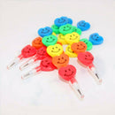40 Bulk Heart Shaped Smiling Stacking Pencil Assortment Stackable Plastic P D8N2