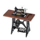 1/12 DollsHouse Furniture metal sewing machine with fabric decor accessories