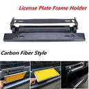 Adjustable Universal Carbon Fiber Racing License Number Plate Frame Holder BX