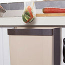 Trash Can Kitchen Wall Mounted Garbage Bin Foldable Waste Bins 8L Large Cap