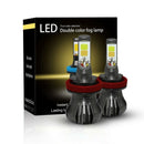 Dual Color 6000k White 3000K yellow H8/H9/H11 Car LED Fog Light for car tru