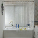 180Cmx180Cm Plastic Peva Waterproof Shower Curtain Transparent White Clear  J1H8