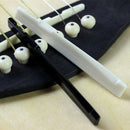 2Set Faux Buffalo Plastic Bridge Saddle for 6 String Acoustic Guitar Hot BlackJR