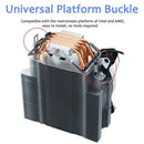 Cpu Cooler 4 Heatpipes 3Pin 120Mm Led Rgb Fan Silent For Lga 775/115X//1366